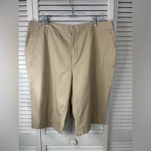 Lauren Ralph Lauren Classic Khaki Shorts Size 18 W